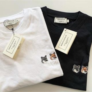 メゾンキツネ(MAISON KITSUNE')のメゾンキツネ　黒(Tシャツ(半袖/袖なし))