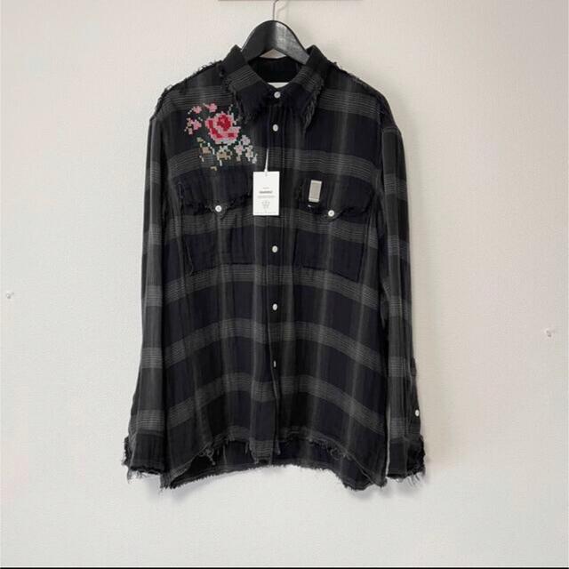 Dairiku 21aw Flower Cross Em Shirt メンズのトップス(Tシャツ/カットソー(七分/長袖))の商品写真