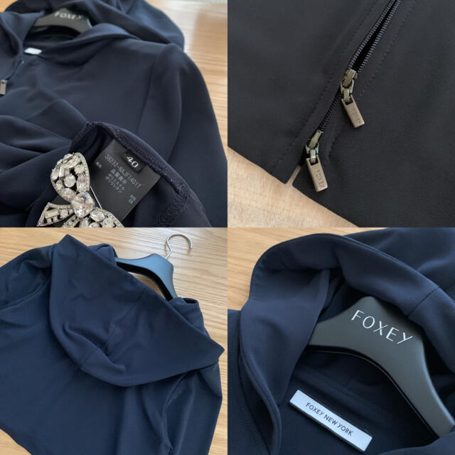 御専用♡美品♡ FOXEY レディ パーカー 40 ミッドナイトブルー 御専用♡美品♡ FOXEY レディ パーカー 40 ミッドナイトブルー