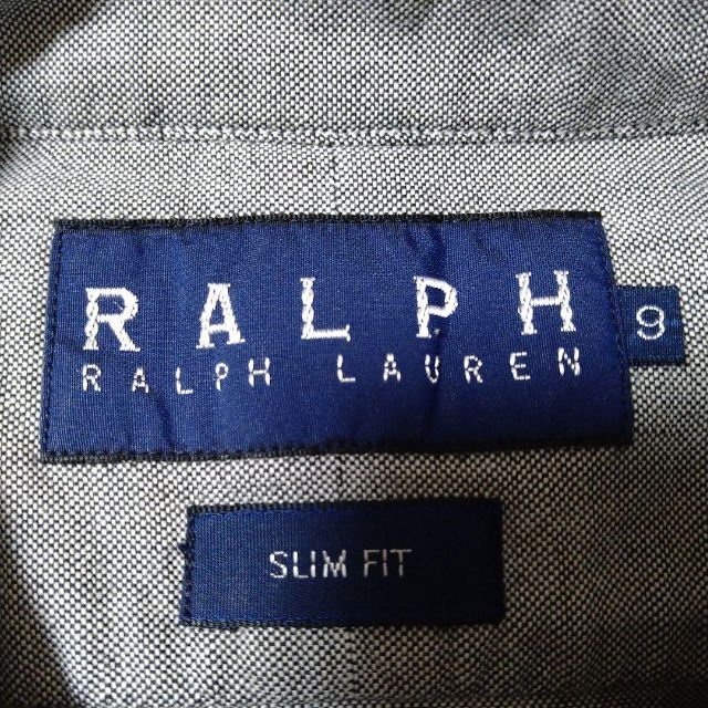 Ralph Lauren(ラルフローレン)のRALPH LAUREN ラルフローレン カラーポニー グレー シャツ 9 M レディースのトップス(シャツ/ブラウス(長袖/七分))の商品写真