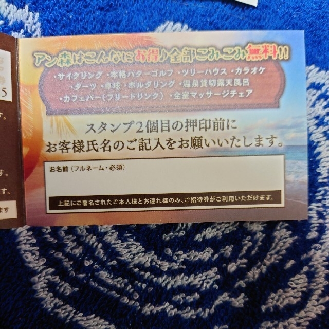専用バリアン チケットの優待券/割引券(宿泊券)の商品写真