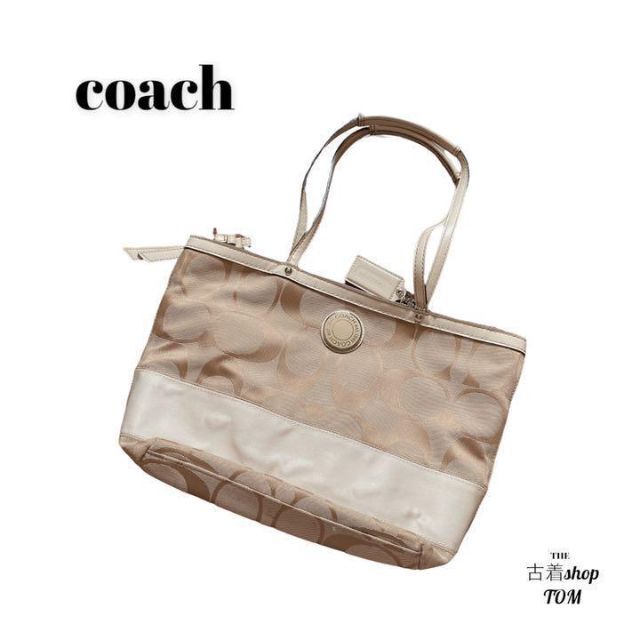 coach コーチ トートバッグ 白 ホワイト シグネチャー www.distribella.com