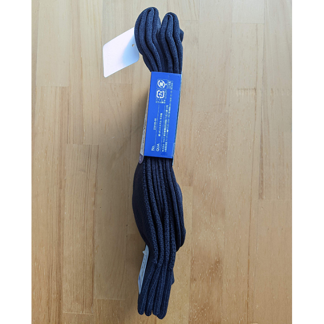 fukuske(フクスケ)の24～26cm　2足組　靴下　ソックス　紺・綿・無地　日本製 メンズのレッグウェア(ソックス)の商品写真