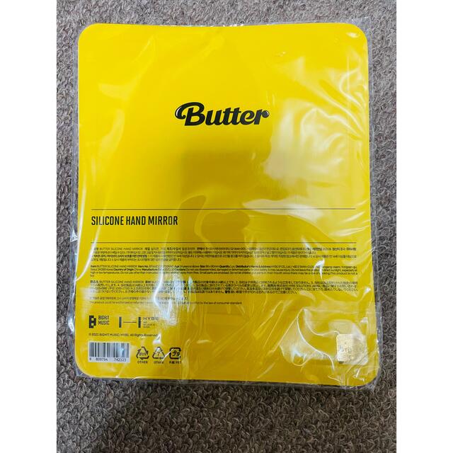 防弾少年団(BTS)(ボウダンショウネンダン)の新品未使用　Butter  シリコンハンドミラー エンタメ/ホビーのタレントグッズ(アイドルグッズ)の商品写真