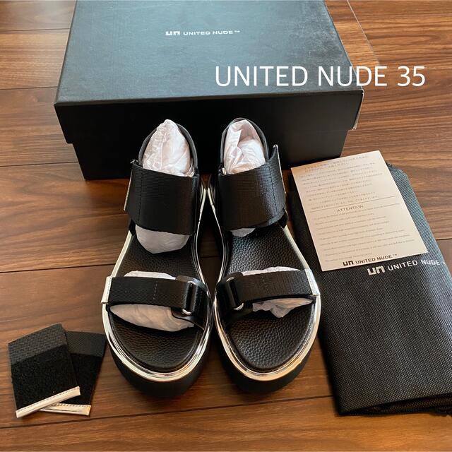 UNITED NUDE ユナイテッドヌード サンダル ブラック サイズ35-