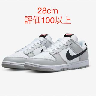 ナイキ(NIKE)のNIKE DUNK LOW レトロ ダンク grey fog crimson(スニーカー)