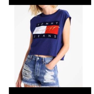 トミーヒルフィガー(TOMMY HILFIGER)のtommy jeans xs タンクトップ　限定品(タンクトップ)