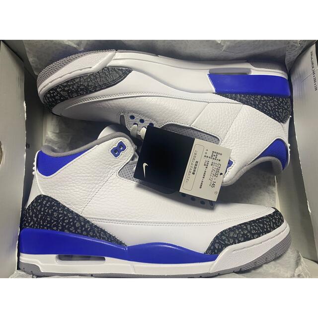 NIKE AIR JORDAN 3 RETRO RACER BLUE US12