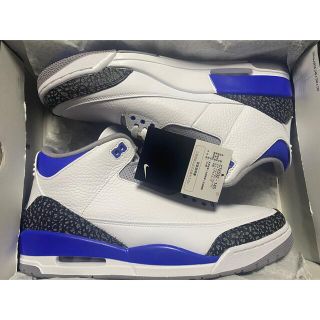 ナイキ(NIKE)のNIKE AIR JORDAN 3 RETRO RACER BLUE US12(スニーカー)