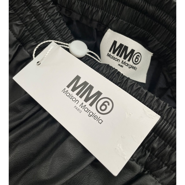 【新品】MM6 MaisonMargiela フェイクレザー ハーフパンツ XS