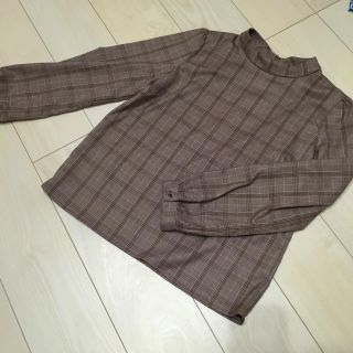 マジェスティックレゴン(MAJESTIC LEGON)のバックリボン付きチェックブラウス(シャツ/ブラウス(長袖/七分))