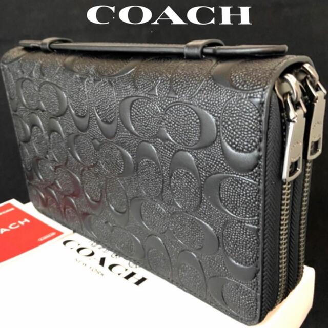 美品❗️coach ショルダーバッグ　ラメ　ロゴ　2way