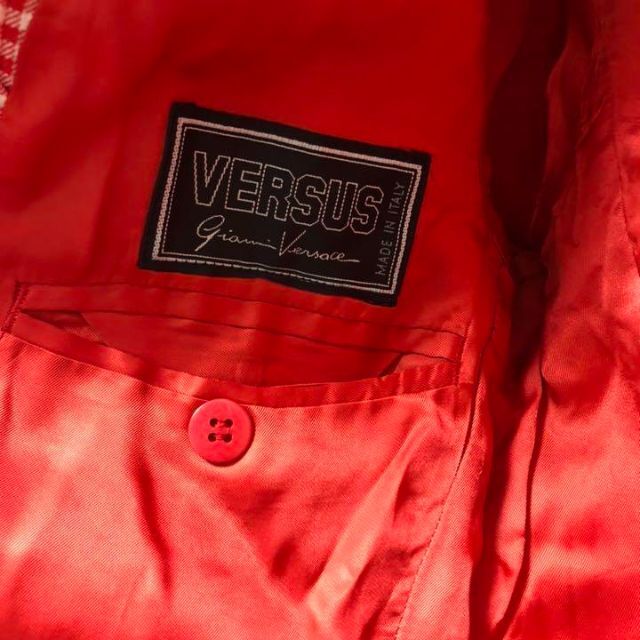 VERSUS(ヴェルサス)のVERSUS VERSACE◆ギンガムチェック　ジャケット　虎ボタン メンズのジャケット/アウター(テーラードジャケット)の商品写真