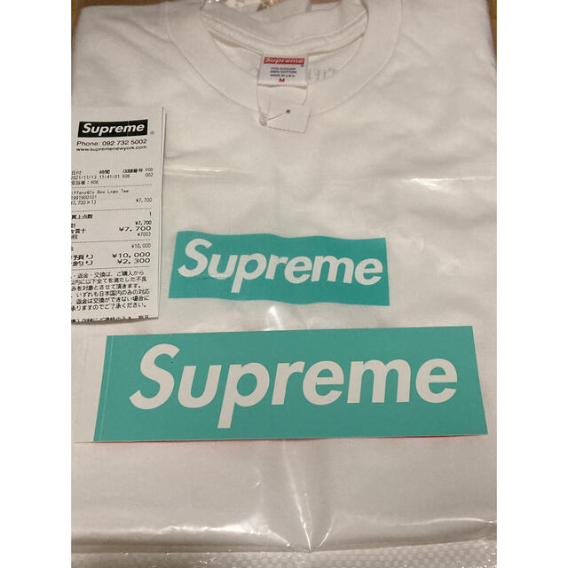 Supreme(シュプリーム)のsupreme Tiffany BOXLOGO Tee Tシャツ M 新品 メンズのトップス(Tシャツ/カットソー(半袖/袖なし))の商品写真