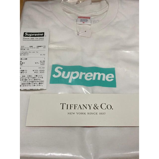 Supreme(シュプリーム)のsupreme Tiffany BOXLOGO Tee Tシャツ M 新品 メンズのトップス(Tシャツ/カットソー(半袖/袖なし))の商品写真