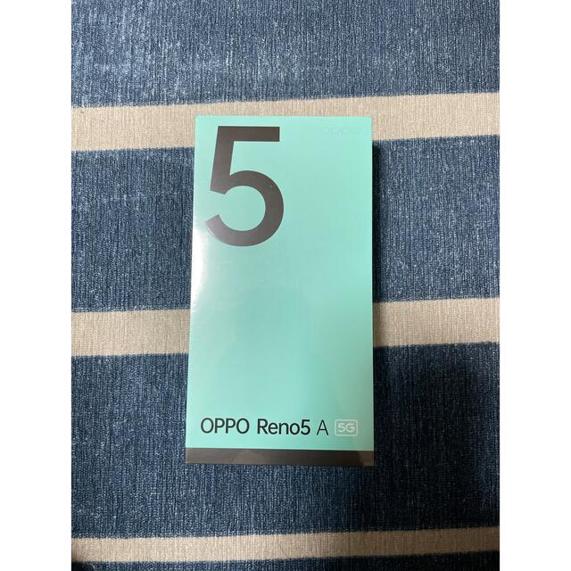 新品 Reno5a アイスブルー SIMフリー eSIM対応 本体OPPO