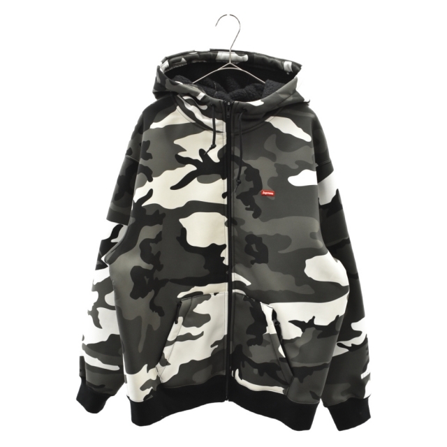 SUPREME シュプリーム 20AW Small Box Logo WINDSTOPPER Zip Up Hooded Sweatshirt Snow Camo スモールボックスロゴウィンド