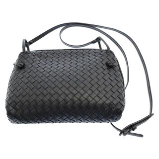 ボッテガヴェネタ(Bottega Veneta)のBOTTEGA VENETA ボッテガヴェネタ イントレチャート ノディーニバッグ レザーショルダーバッグ ブラック B07142766P(ショルダーバッグ)