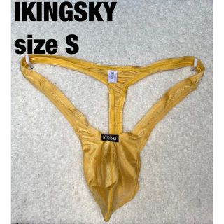 新品　未使用　IKINGSKY メンズビキニ　ビキニパンツ　Tバック　Sサイズ黄(その他)