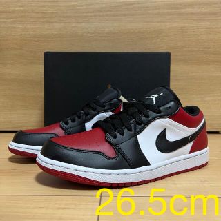 ナイキ(NIKE)のNIKE エアジョーダン1 AIR JORDAN 1 LOW BRED TOE(スニーカー)