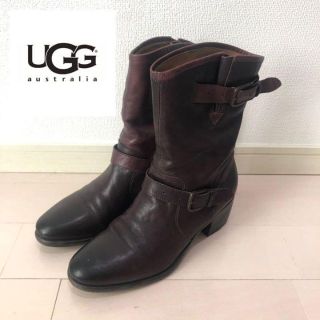 アグ(UGG)のUGG◆コレクション　コンチェッタ　レアワインレザーシープスキンブーツ(ブーツ)