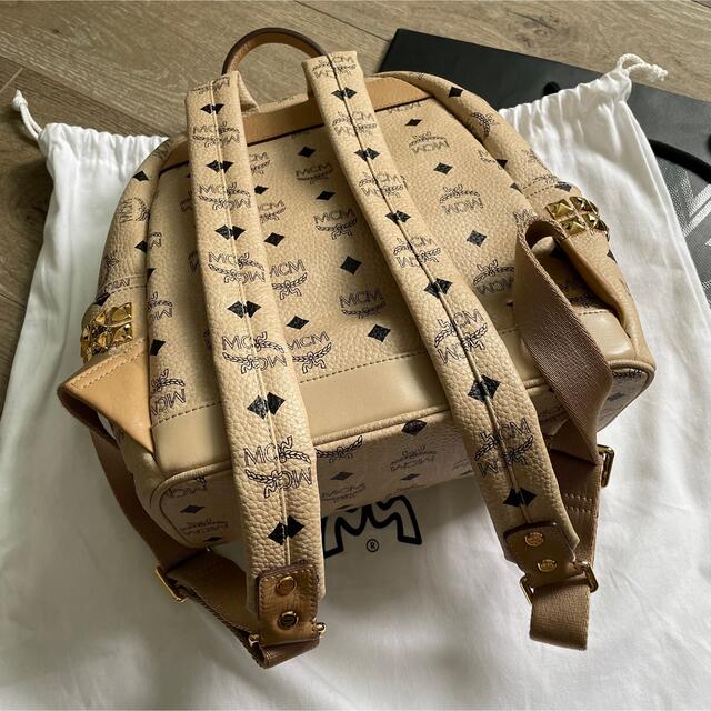美品 MCM リュック スモール ベージュ