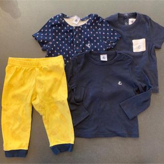 プチバトー(PETIT BATEAU)の4枚セット(Ｔシャツ)