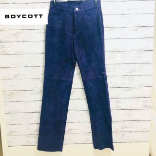 ボイコット(BOYCOTT)の新品未使用◆BOYCOTT ボイコット　レザーパンツ　豚革　ピッグレザー　紫(その他)