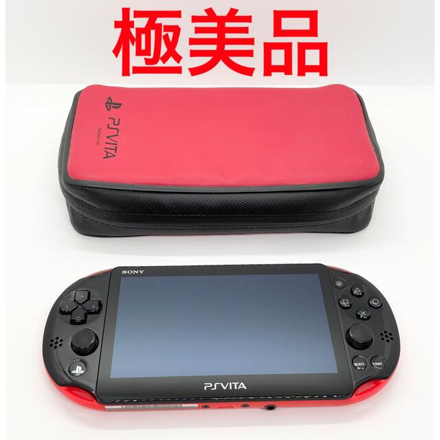 美品 PlayStation®Vita（PCH-2000) レッド ／ブラック www