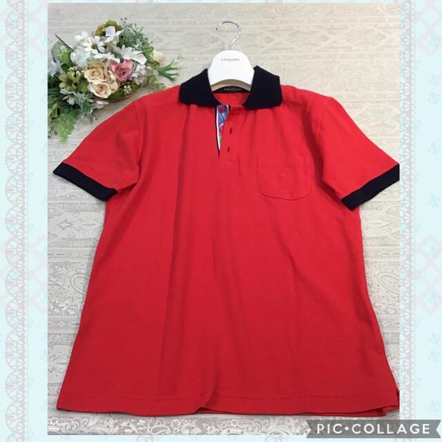 LEONARD - 💗 LEONARD PARIS HOMME ポロシャツ 赤 48の通販 by coco