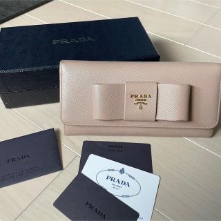 プラダ(PRADA)のPRADA 財布.サフィアーノ.リボン.正規品.(財布)