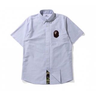 アベイシングエイプ(A BATHING APE)のLARGE APE HEAD OXFORD BD S/S SHIRT XL(シャツ)