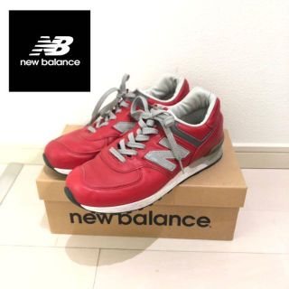 ニューバランス(New Balance)のnew balance◆ニューバランス　M576 RED 25.5㎝　レザー(スニーカー)