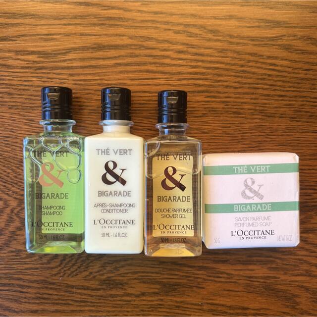 L'OCCITANE(ロクシタン)のロクシタン　TB4点セット　The Vert & Bigarade コスメ/美容のヘアケア/スタイリング(シャンプー/コンディショナーセット)の商品写真