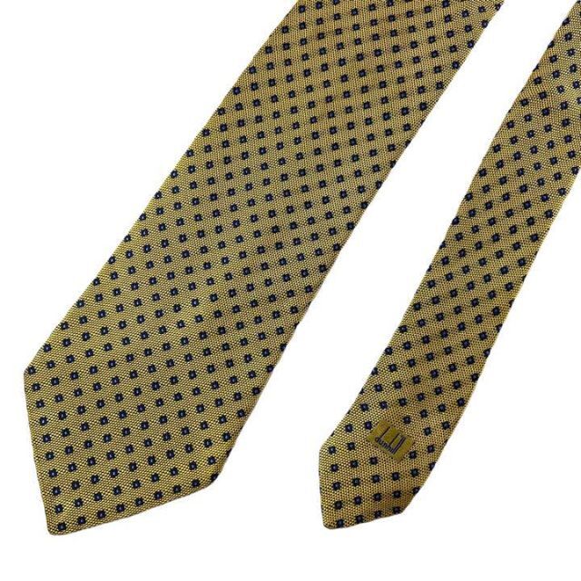 【3397】美品!dunhill ダンヒル ネクタイ ゴールド系