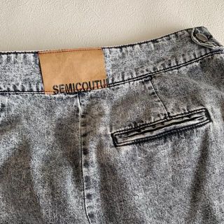 SEMICOUTURE ウォッシュデニム フレアロングスカートの通販 by u-shan