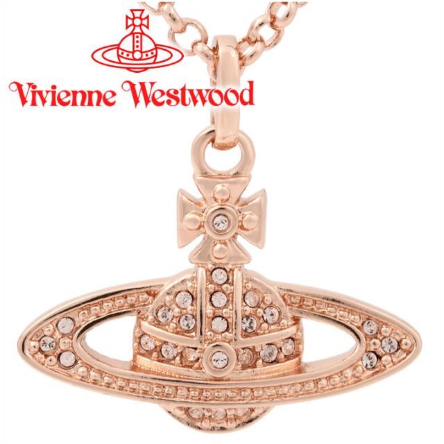 ヴィヴィアンウエストウッド ネックレス Vivienne Westwood ミニバスレリーフペンダント ピンクゴールド 63020086-G120 レディース 【新品・未使用】 【ラクマ公式ショップ】