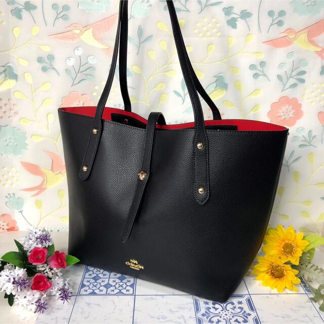 ポケットいっぱい COACH コーチ トートバッグ お洒落 シンプル