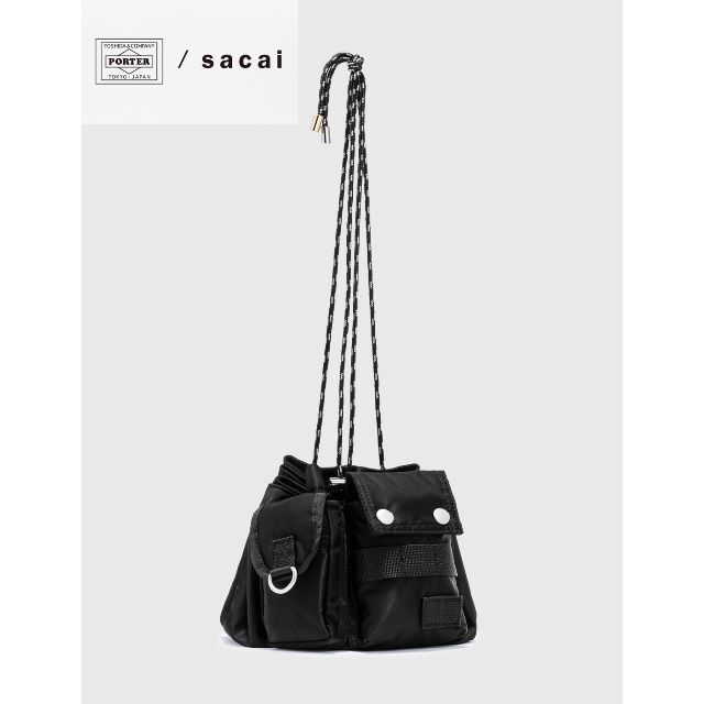 特価】 sacai ドローストリングバッグ タクティカル PORTER X SACAI