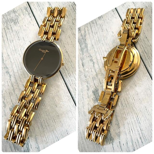 【動作OK】Christian Dior ディオール 腕時計 バギラ ゴールド