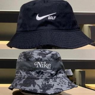 ナイキ(NIKE)のXS/S【NIKE】リバーシブル　バケットハット【ナイキゴルフ】黒　バケハ(ハット)