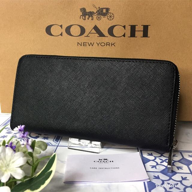 COACH コーチ 長財布 シンプル ブラック 【新品】 - charterglobal.com