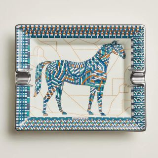 エルメス(Hermes)の【新品・未開封品】エルメス アッシュトレイ シュヴァルデコ 皿 灰皿 馬 馬柄 (灰皿)