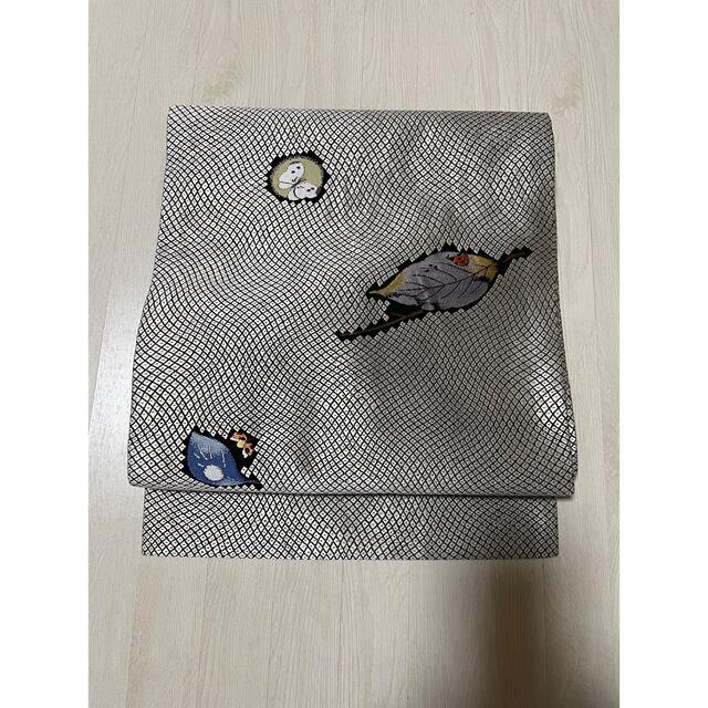 鹿子刺繍にてんとう虫の刺繍の名古屋帯 m3548 おてごろ価格 mskast.com