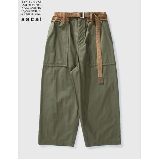 sacai 20AW Belted Wide Cargo Pants サカイ ベルテッド ワイド カーゴ