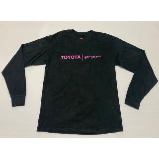 ヘインズ(Hanes)の古着☆アメカジHanes♡TOYOTAロンTシャツMサイズ　送料無料‼︎    (Tシャツ/カットソー(七分/長袖))