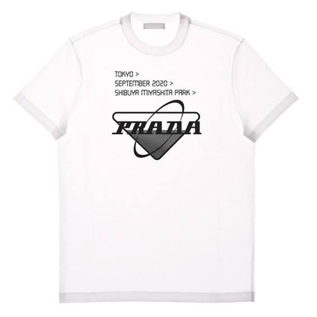 送料無料 激安 お買い得 キ゛フト プラダ Tシャツ Mサイズ 三角