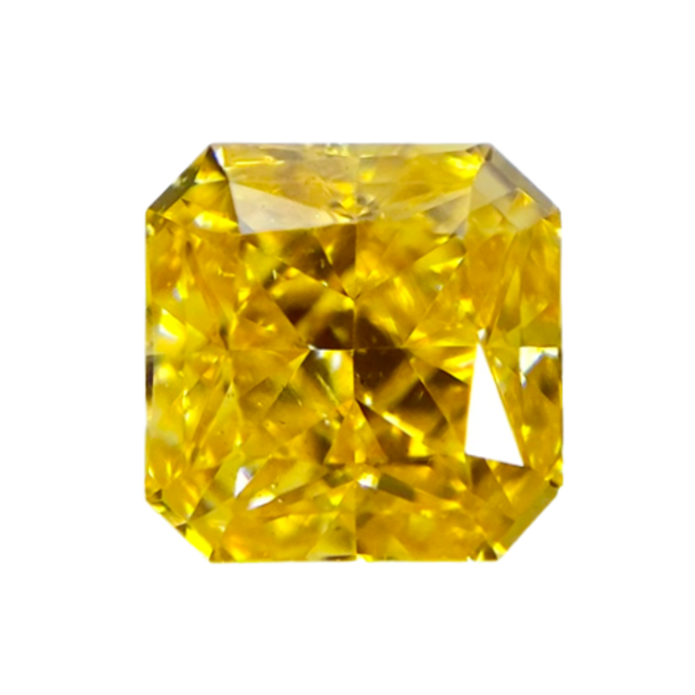 FANCY VIVID ORANGE YELLOW 0.459ct SQナチュラルクラリティ