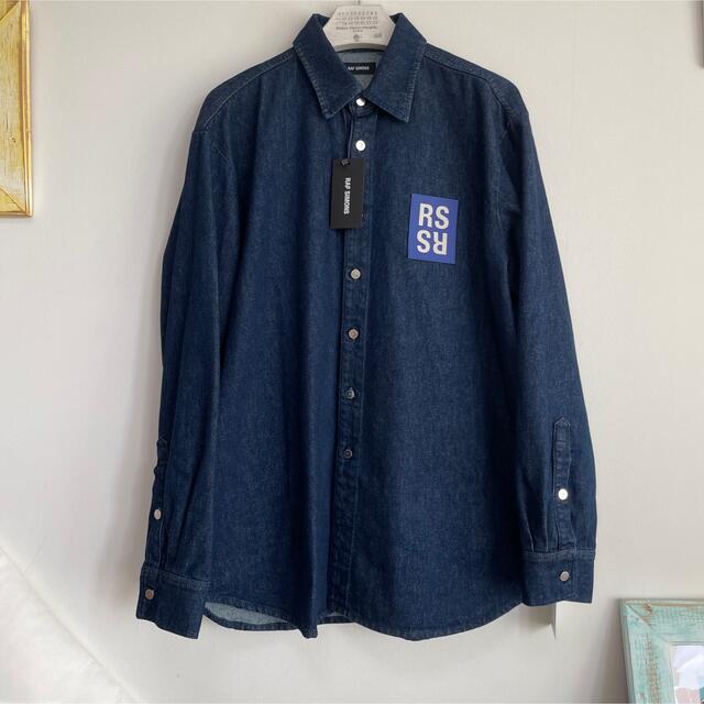日本に RAF SIMONS L 新品/定価11万 ラフシモンズデニムシャツ
