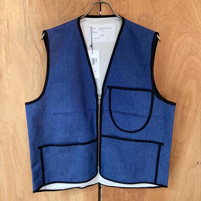 CAMIEL FORTGENS ZIP VEST BISON JEANDENIM 5